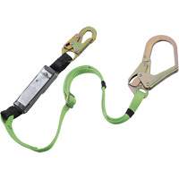 SA-5402-6A Shock Absorbing Lanyard, 6', Rebar Hook Center, Snap Hook Leg Ends, Polyester M & M Nord Ouest Inc