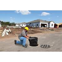 Bac de r&eacute;tention rond Ultra-Drain Guard avec orifice de trop-plein, Huile & s&eacute;diments, 22" - 25" lo x 22" - 25" la M & M Nord Ouest Inc