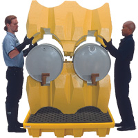 Syst&egrave;me de confinement Ultra-Drum sans drain pour 4 barils, 53" lo x 53" la x 77,8" ha, 3000 gal. US Capacit&eacute; M & M Nord Ouest Inc