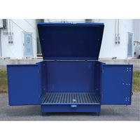 Palette de d&eacute;versement en acier avec couvercle rigide S-4 Ultra, 61" lo x 54,4" la x 52" h, Capacit&eacute; de charge 4700 lb M & M Nord Ouest Inc