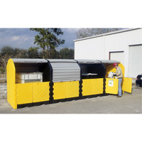 P16 Plus Ultra-Hard Top Spill Pallets sans drain, 250" lo x 79" la x 62" h, Capacit&eacute; de charge 9000 lb M & M Nord Ouest Inc