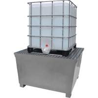 Ultra-IBC Spill Pallet en acier, Capacit&eacute; de d&eacute;versement 370 gal. US, 57,6" x 34,7" x 56,9" M & M Nord Ouest Inc