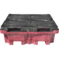 Palette de d&eacute;versement Ultra-Spill King, 4 barils, Capacit&eacute; de d&eacute;versement 85 gal. US, 51" x 51" x 17,5" M & M Nord Ouest Inc