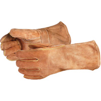 Gants de soudage bruns de luxe Endura 505BS, Cuir de vache refendu, Taille Grand M & M Nord Ouest Inc
