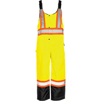 Salopette de s&eacute;curit&eacute; dhiver TO1, Polyester, Petit, Noir/Jaune lime haute visibilit&eacute; M & M Nord Ouest Inc