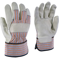 Gants de travail ray&eacute;s 24-61, T-petit, Paume en Cuir fleur de vache M & M Nord Ouest Inc
