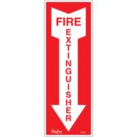 Enseigne Fire Extinguisher, 5" x 14", Vinyle, Anglais avec pictogramme M & M Nord Ouest Inc