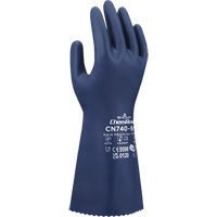 CN740 Chemical-Resistant Gloves, Size Small/7, 13" L, Nitrile, 15-mil M & M Nord Ouest Inc