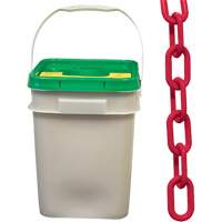 Heavy-Duty Plastic Safety Chain, Red M & M Nord Ouest Inc
