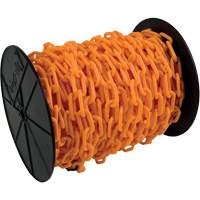 Heavy-Duty Plastic Safety Chain, Orange M & M Nord Ouest Inc