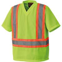 5993P Mesh Safety T-Shirt, Polyester, Small, High Visibility Lime-Yellow M & M Nord Ouest Inc