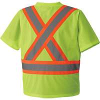5993P Mesh Safety T-Shirt, Polyester, Small, High Visibility Lime-Yellow M & M Nord Ouest Inc