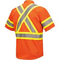 4442 Ultra Cool Short-Sleeved Safety Shirt, Cotton, Small, High Visibility Orange M & M Nord Ouest Inc