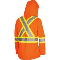 5626W The Rock Women's 300D  Quilted Safety Parka, Polyester/Polyurethane, High Visibility Orange, X-Small M & M Nord Ouest Inc
