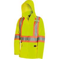 5628W The Rock Women's 300D  Quilted Safety Parka, Polyester/Polyurethane, High Visibility Lime-Yellow, X-Small M & M Nord Ouest Inc
