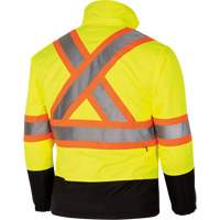 5771 Waterproof Reversible Safety Jacket, Polyester/Polyurethane, High Visibility Lime-Yellow, Small M & M Nord Ouest Inc