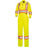 5999AW Women's High-Visibility Traffic Safety Coveralls, X-Small, High Visibility Lime-Yellow M & M Nord Ouest Inc