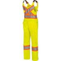 6000W Women's High-Visibility Traffic Safety Overalls, Polyester, X-Small, High Visibility Lime-Yellow M & M Nord Ouest Inc