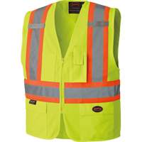 6689 High-Visibility Vest, High Visibility Lime-Yellow, 4X-Large, Polyester M & M Nord Ouest Inc