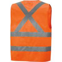 Veste de sécurité haute visibilité en tricot chaîne, Orange haute visibilité, Petit, Polyester, CSA Z96 classe 2 - niveau 2 SHI011 | M & M Nord Ouest Inc