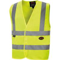 Veste de sécurité haute visibilité en tricot chaîne, Jaune lime haute visibilité, Petit, Polyester, CSA Z96 classe 2 - niveau 2 SHI019 | M & M Nord Ouest Inc