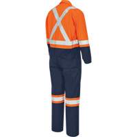 7702BBT Combine de s&eacute;curit&eacute; deux tons FR-Tech, Taille 40 (grand taille), Bleu marin/Orange, 10 cal/cm² M & M Nord Ouest Inc