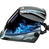 Leadhead&reg; Auto Darkening Welding Helmet, 3.8" L x 3.4" W View Area, 9 - 13 Shade Range M & M Nord Ouest Inc