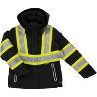 Womens Insulated Flex Safety Jacket, Polyester, Black, X-Small M & M Nord Ouest Inc