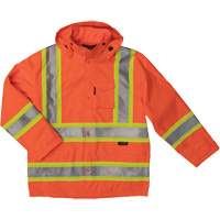 Manteau de s&eacute;curit&eacute; imperm&eacute;able en tissu ind&eacute;chirable Ripstop, Polyester, T-petit, Orange haute visibilit&eacute; M & M Nord Ouest Inc