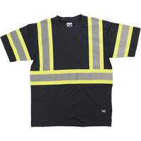 Short Sleeve Safety T-Shirt, Cotton, X-Small, Black M & M Nord Ouest Inc