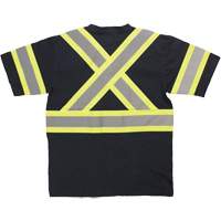 Short Sleeve Safety T-Shirt, Cotton, X-Small, Black M & M Nord Ouest Inc