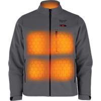 Manteau chauffante M12 ToughShell (manteau seulement), Hommes, Moyen, Gris M & M Nord Ouest Inc