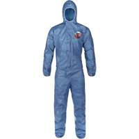 Hooded Coveralls, Large, Blue, MicroMax&reg; VP M & M Nord Ouest Inc