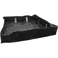 Berme repliable, Capacit&eacute; 30 gal. US, 2' la x 4' lo x 6" h, Support &agrave; encliqueter M & M Nord Ouest Inc