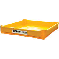 Yellow PVC Mini-Berm, 34 US gal. Capacity, 3' W x 3' L x 6" H M & M Nord Ouest Inc