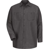 Long Sleeve Industrical Work Shirt, Men's, Medium, Charcoal M & M Nord Ouest Inc