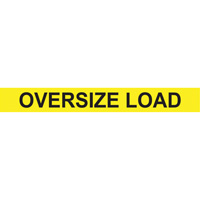 Oversize Load Heavy Haul Sign, Decal/Vinyl, 96" W x 12" H M & M Nord Ouest Inc
