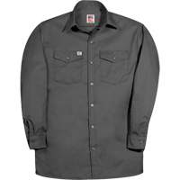 Premium Long-Sleeve Work Shirt, Men's, Small, Charcoal M & M Nord Ouest Inc