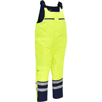 Bisley&reg; Extreme Cold Bib Overall, Polyester, Small, High Visibility Lime-Yellow M & M Nord Ouest Inc