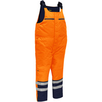 Bisley&reg; Extreme Cold Bib Overall, Polyester, Small, High Visibility Orange M & M Nord Ouest Inc