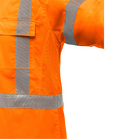 Bisley&reg; X-Back Long Sleeve Work Shirt with X-Airflow, Poly-Cotton, Small, High Visibility Orange M & M Nord Ouest Inc