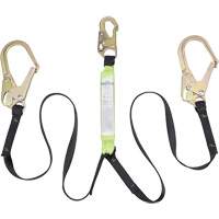 SA-64022-6 Shock Absorbing Lanyard, 6', Form Hook Center, Snap Hook Leg Ends, Polyester M & M Nord Ouest Inc