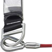 SA-5500-4 Shock Absorbing Lanyard, 4', Snap Hook Center, Snap Hook Leg Ends, Galvanized Steel M & M Nord Ouest Inc