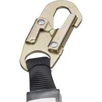 SA-5502-6 Shock Absorbing Lanyard, 6', Form Hook Center, Snap Hook Leg Ends, Galvanized Steel M & M Nord Ouest Inc