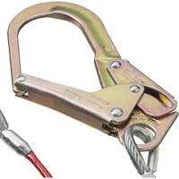 SA-55522-4 PVC-Coated Shock Absorbing Lanyard, 4', Form Hook Center, Snap Hook Leg Ends, Galvanized Steel M & M Nord Ouest Inc