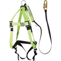 FBH-10000A5440-4 4' Class A Harness & Lanyard with 220 lbs. Capacity, Harness/Lanyard Combo M & M Nord Ouest Inc