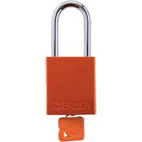 Velocity Plus Safety Lockout Padlock, Orange, Keyed Alike, Aluminum, 1-1/2" Width M & M Nord Ouest Inc