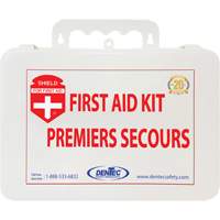 Trousse de premiers soins Shield, R&eacute;pond ou surpasse la norme CSA Z1220-24 type 2 environnements &agrave; faible risque, Petit (2-25 travailleurs) M & M Nord Ouest Inc