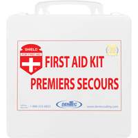 Trousse de premiers soins Shield, R&eacute;pond ou surpasse la norme CSA Z1220-24 type 2 environnements &agrave; faible risque, Moyen (26-50 travailleurs) M & M Nord Ouest Inc