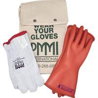 Ensemble de gants isolants en caoutchouc pour l'&eacute;lectricit&eacute;, ASTM classe 0, Taille 8, 11" lo M & M Nord Ouest Inc